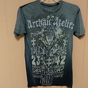 Archaic by affliction graphic t-shirt men's medium